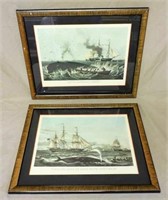Framed Maritime Prints.