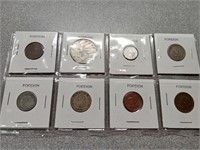 Foreign coins. Some silver