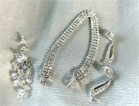 Swarovski Crystal Bracelet, earrings etc