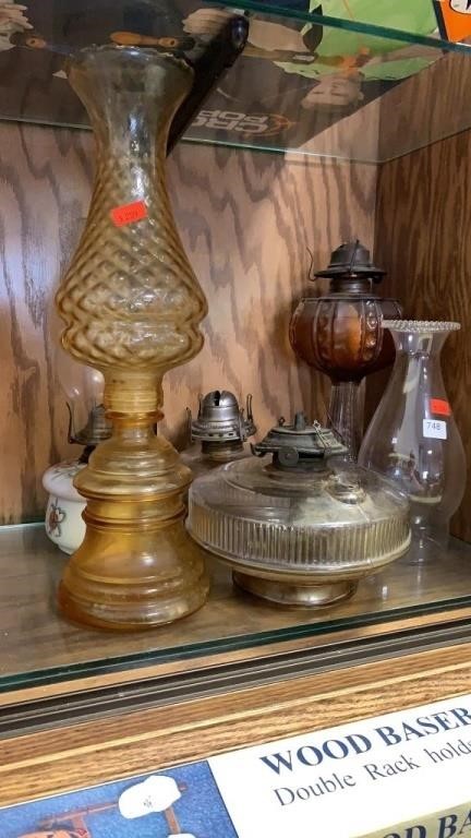 Assorted Oil Lamps (Partials)
