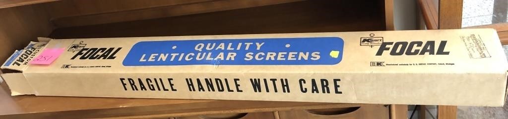 Focal Quality Lenticular screens, 40"x40" in box