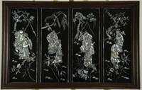 CHINESE LACQUERED PANELS