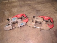 (Qty - 2) Milwaukee Cordless Deep Cut Band Saws-