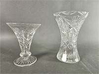 Cut Crystal Vases