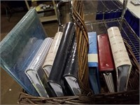 Several new photograph albums and nice basket
