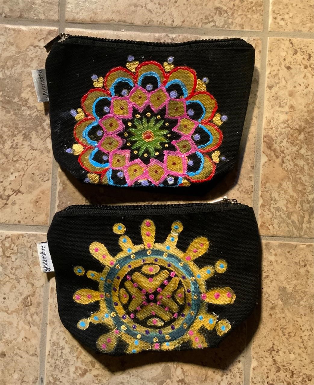 Vintage Coin Purses, Hand Painted