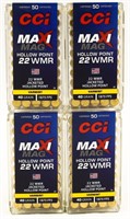 200 Rounds Of CCI Maxi-Mag .22 WMR Ammunition