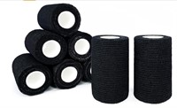 Black Self Adhesive Cohesive Bandage Wrap 24 Rolls