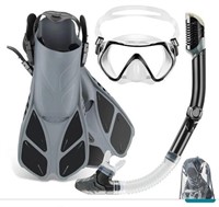 $42 ZEEPORTE Mask Fin Snorkel Set, Travel Size