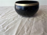 Small Black and Gold Trim Bowl