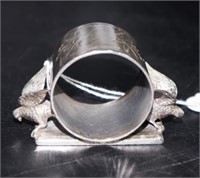USA silver plate decorative figural napkin ring