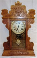 Gingerbread mantle clock.