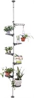 BAOYOUNI 7-Tier Indoor Plant Pole Spring Tension R