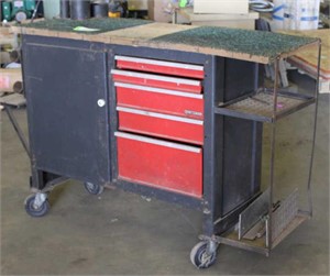 Rolling Tool Box W/ Contents Approx 54"x21"x40"
