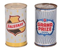 Grand Prize & Falstaff Flat-Top Bank Cans