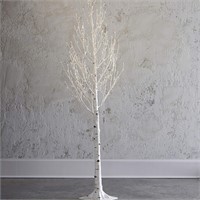 **READ DESC** RAZ Imports 7 Foot Lighted Birch Tre