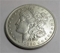 1880 AU grade Morgan Dollar