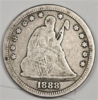 1888s Seated Liberty Quarter