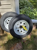 New 12" 5 hole trailer tires