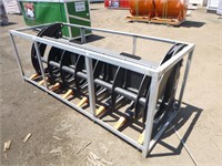 Unused 78" Skid Steer Root Rake