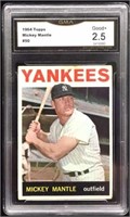 1964 Topps Mickey Mantle Yankees Card