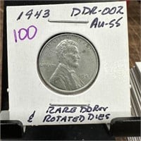 1943 STEEL WHEAT PENNY CENT DDR-002 HIGH GRADE