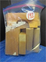 BAG OF WOOD BLOCKS