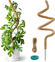 SEALED-63" Bendable Moss Pole Plant Support x2