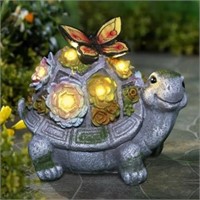 Turtle Solar Garden Statues with LED Lights
