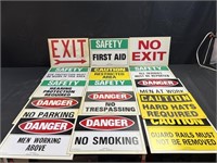 Large Lot of Safety Signs