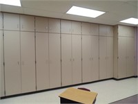 (4) Coat Lockers, (2) Storage, & (1) Map Closet