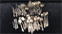 Large Lot of Vintage Silver Plate Flatware