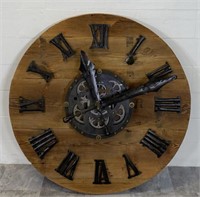 LARGE WALL CLOCK SCULPTURE