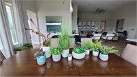 9PC FAUX GREENERY