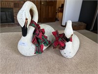Christmas Swan Decorations