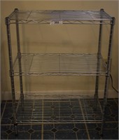 Metal 3-Shelf Storage Rack Shelf