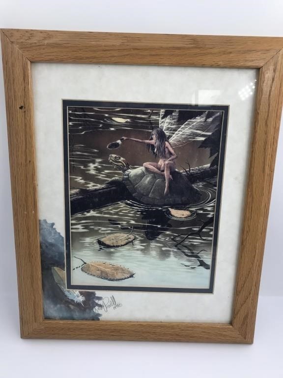 FAIRY AND TURTLE PRINT - KEITH POWELL