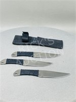 3 Fury throwing knives - 6 1/4" long - new