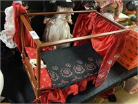 Doll canopy rope bed.