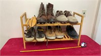 Shoe Rack & Men’s Shoes Size 13