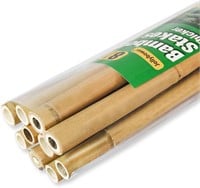 Jollybower 10pcs Heavy Duty Bamboo Stakes