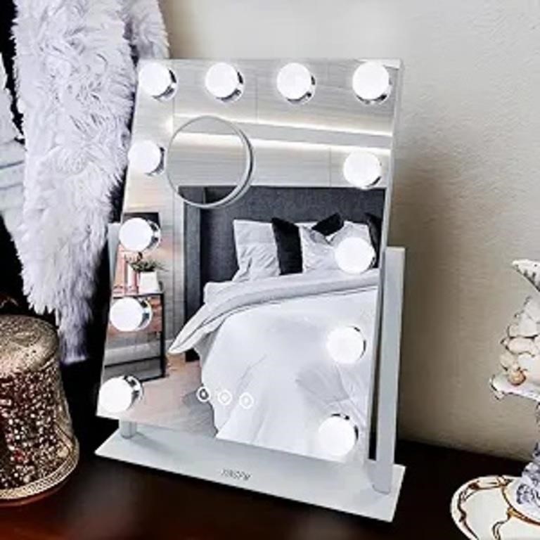 Hollywood Vanity Mirror with Lights (White)