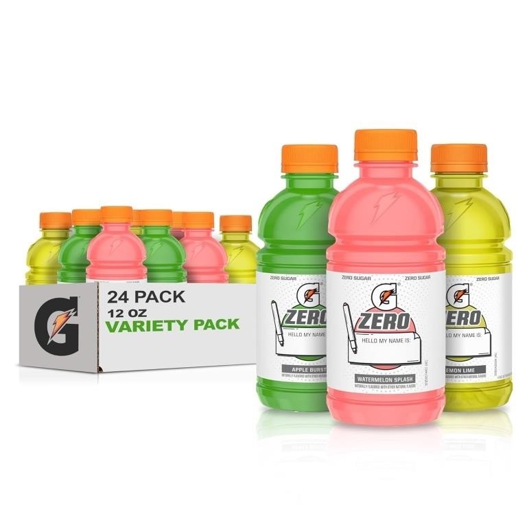 Gatorade Zero Kids Variety Pack, 12 Oz, Pack of 24