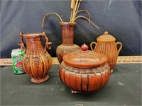 Woven baskets & vases