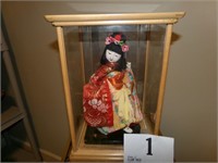 JAPANESE DOLL IN CASE