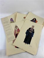Costumes of the Holy Land Colorful Prints