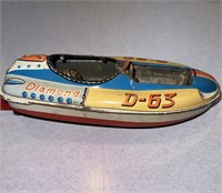 Tin Lithographed Battery Operated “D-63 Diamond”