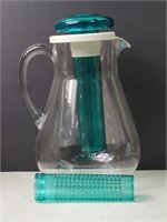 Acrylic Drink Pitcher with Ice Tube Lid