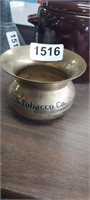 VINTAGE BRASS US TOBACCO CO. ADVERTISING SPITTOON