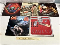 5 Assorted Classic Rock Vinyl Records - Journey, O